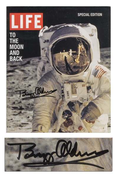 Buzz Aldrin Signed ''Life'' Magazine Commemorative Issue